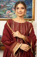 Joy Pret By Zaaviay Stitched Petunia (Three Piece)