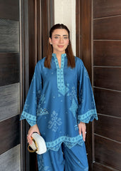 Nairah Co Ords Summer Ramadan Edit Suit-Ocean Teal