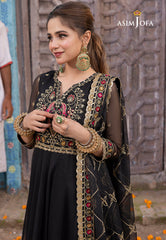 Asim Jofa Abresham '23 Ajab-25 Embroidered Chiffon 3 Pcs