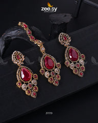 Dangle Earrings Fuchsia - Zeesy Jewellery