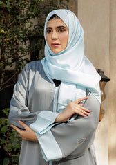 Hijabi.Pk Mistline Luxe Abaya - Skyline