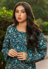 Midnight Aztec -  2 PC Stitched Lawn Suit - Zarasi.pk