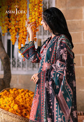 Asim Jofa Aira Summer Prints Ajar-13 Embroidered Dobby 3 Pcs