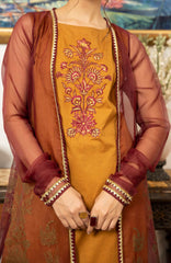 Joy Pret By Zaaviay Stitched Maple (Three Piece)