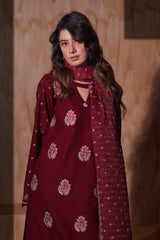 Aayra Stitched Winter Collection'2025-AY1146 - Ruby Gardenia 3Pc