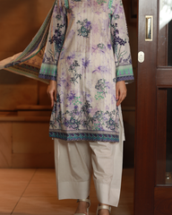 Chameli Studio-Lavender Mist Lawn Digital Print 3 Piece Unstitched Suit-WRTS-0013
