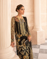Mirabella By Gulaal Unstitched 3 Piece Eid Suit-Tamela Embroidered Net 4-Piece Suit MG-03