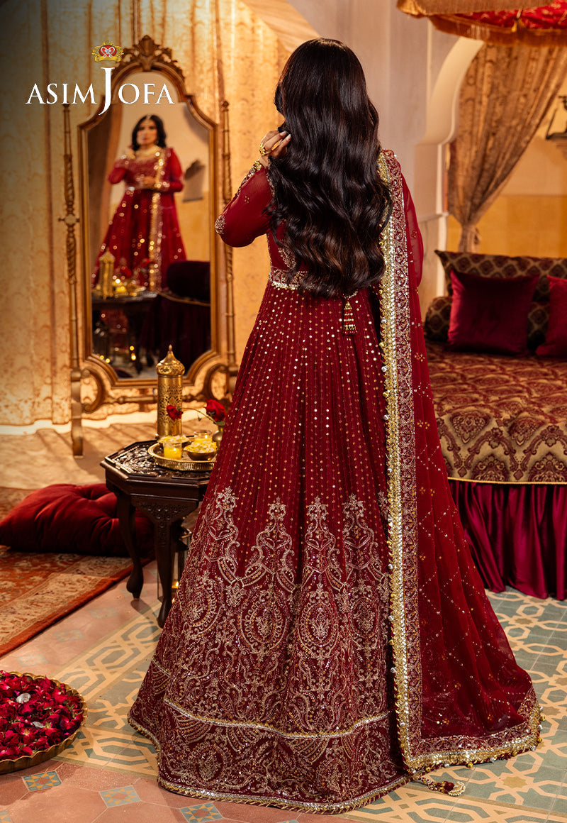 Asim Jofa Jaan-e-Jahan Ajjj-08 Embroidered Chiffon 3 Pcs