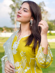 Panache Apparel Stitched Kurta Collection-Sunehri Dananeer