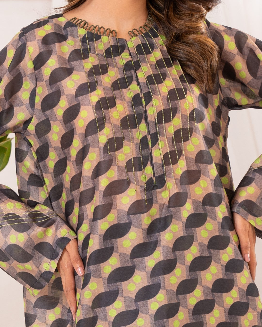 Ayla Studio Stitched PRINTED ESSENTIAL CO-ORD - Abstract Mind