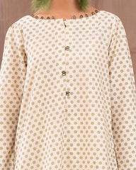 Ayla Studio Stitched PRINTED ESSENTIAL  CO-ORD - Pistachio Cream