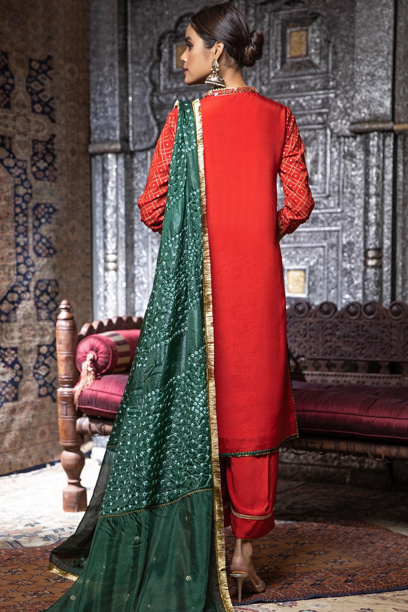 Zaaviay Stitched Eid Edit Chunariya (Three Piece)