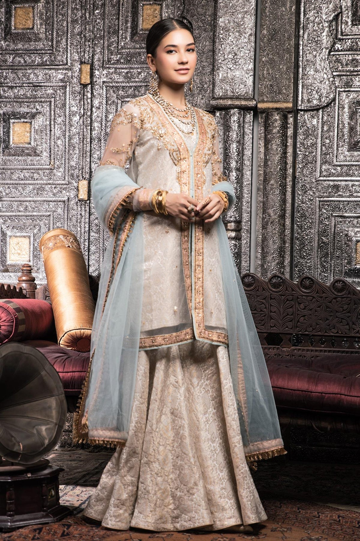 Zaaviay Stitched Eid Edit Arum (Four Piece)