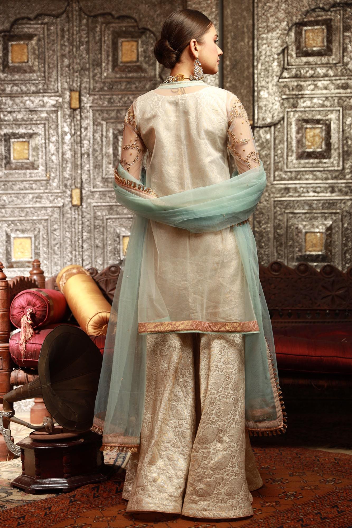 Zaaviay Stitched Eid Edit Arum (Four Piece)