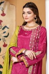 Zaaviay Eid Ul Adha Stitched Sahiban (Three Piece)