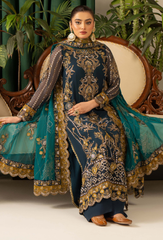 House Of Chiffon By Humdum Unstitched 3 Piece Luxury Formals Collection'2025-D04