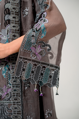 AURA Vol-01 By Zebtan Unstitched 3 Piece Luxury Formals Collection'2026-AR-07 | Aura Vol-01