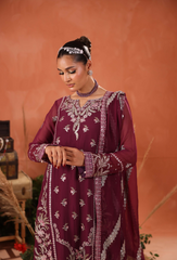 Heer By Humdum Stitched 3 Piece Formals Vol-02 Collection'2025-D09