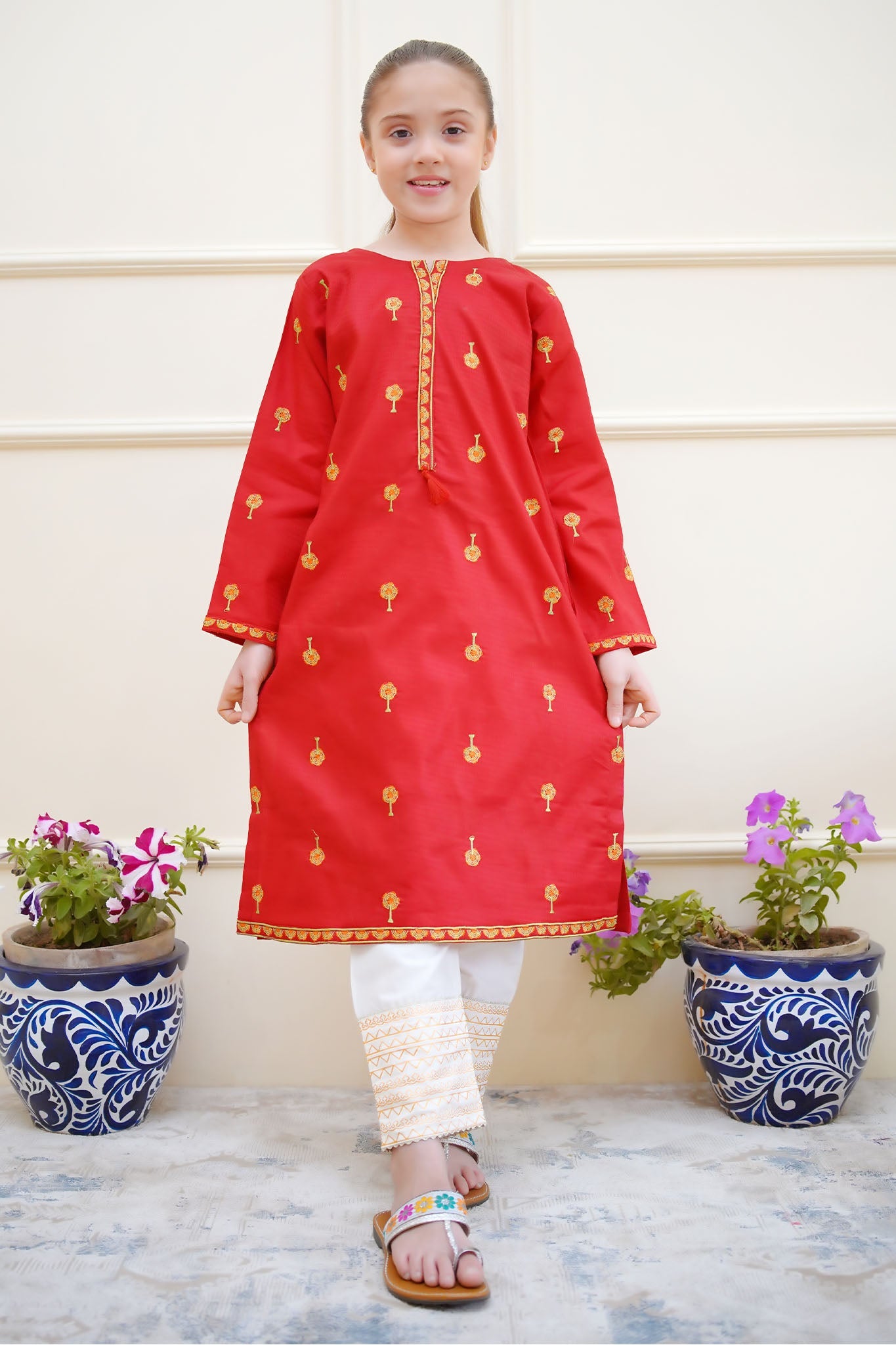 Rang e Eid Shanzey Stitched Jacquard Kurti Collection'2025-SHK-4211