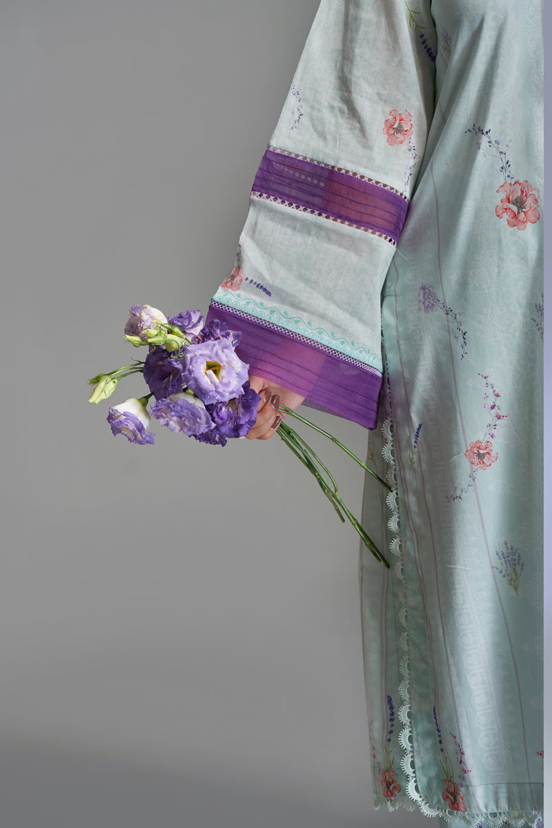 The Affordables By Mariam Malik Unstitched 3 Piece Digital Printed Lawn Collection'2025-Icy Mint