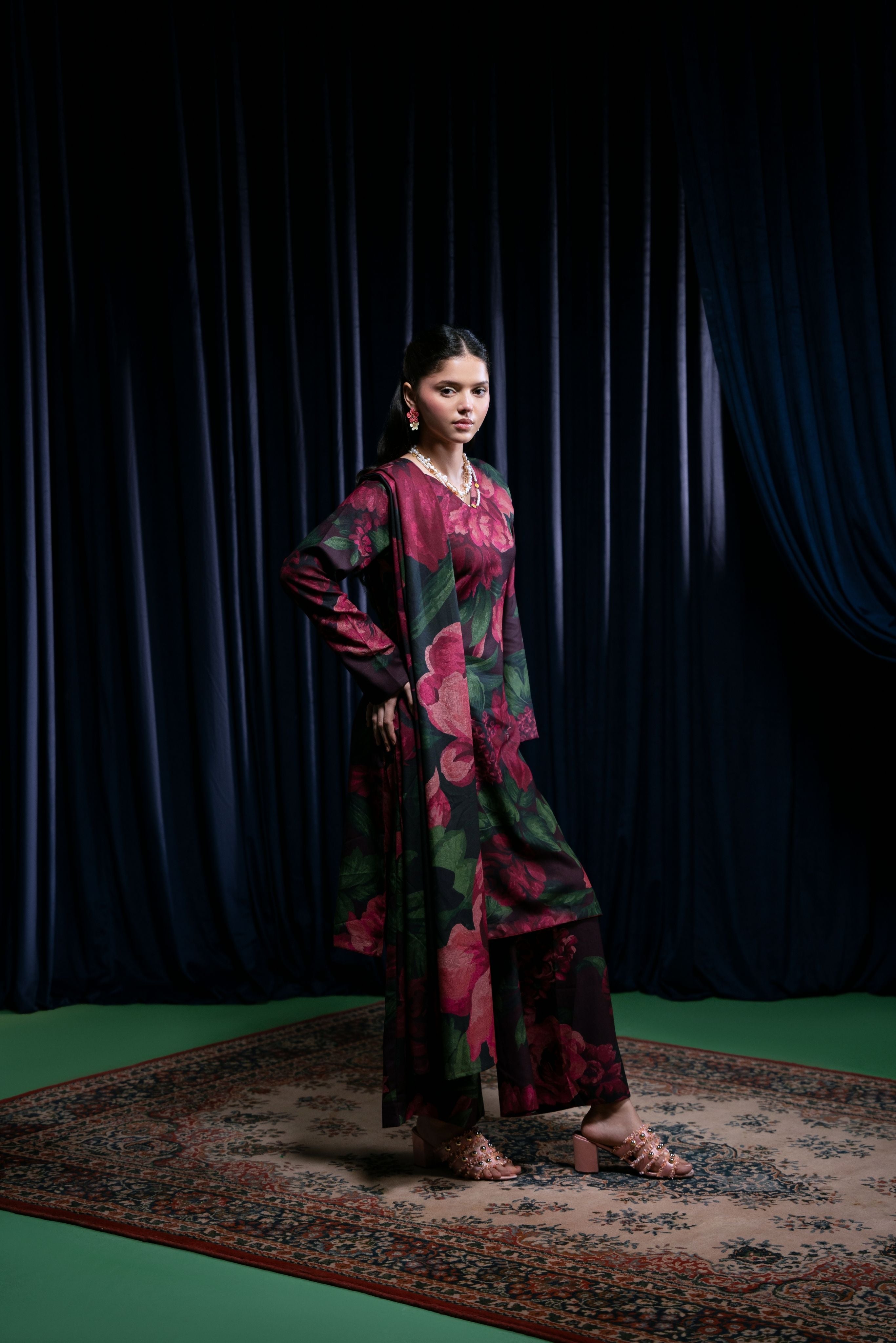 Feathers Unstitched 3 Piece Winter Collection-MEHERBANO-FT426