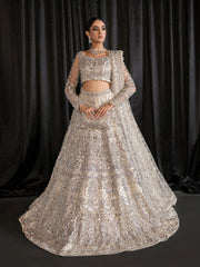 Charmaine By Gulaal Unstitched 3 Piece Bridal SuitDahlia B-22