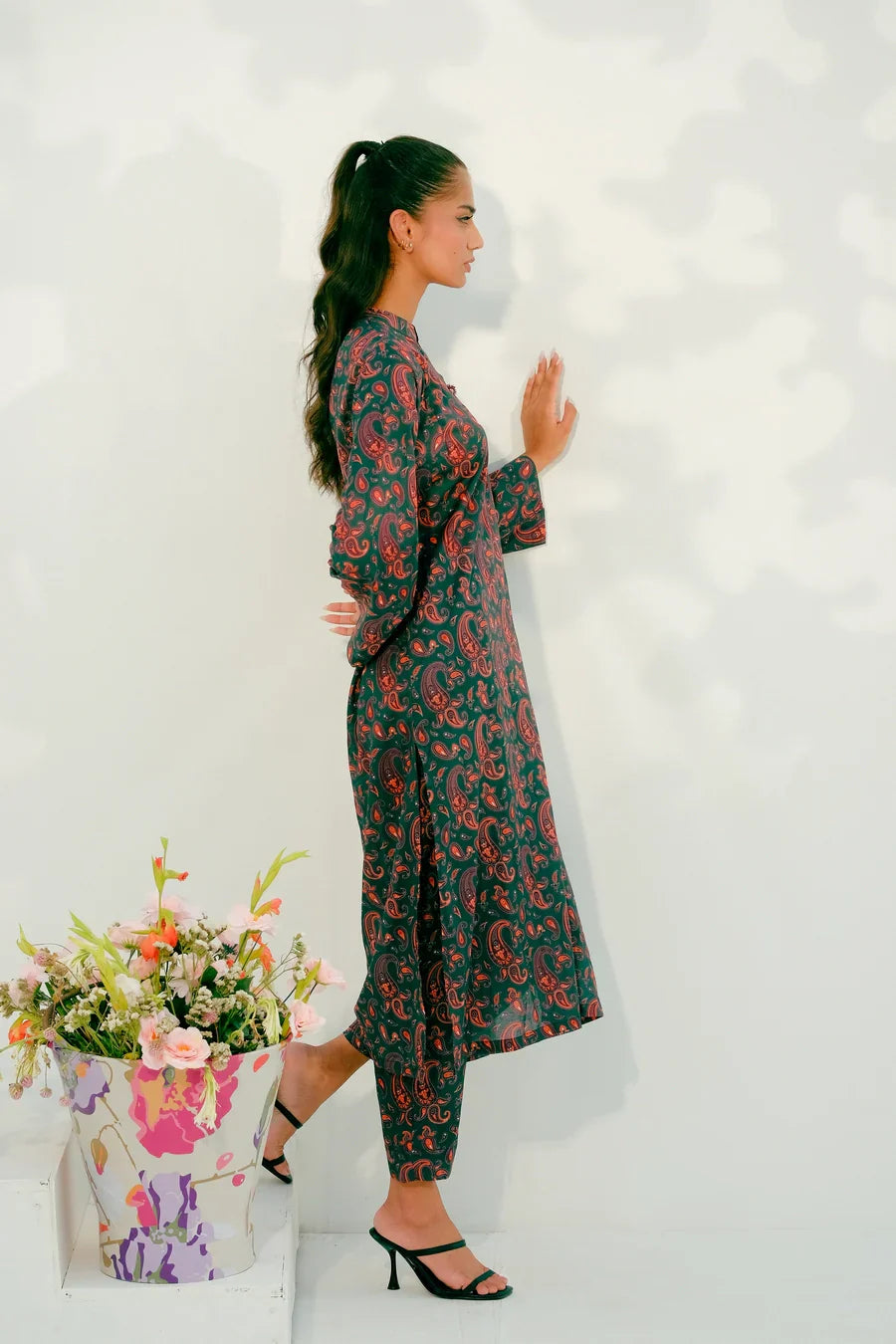 Dhaga Stitched 2 Piece Lawn Collection'2025-Matching separate 001