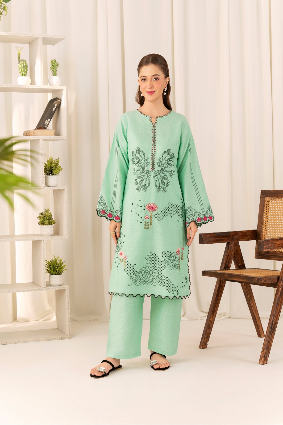 Flutterby Stitched 2 Piece Summer Collection-Rivka-LG