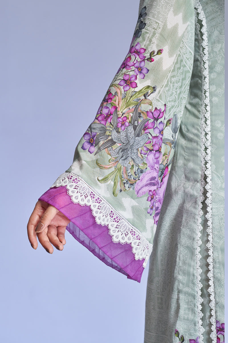 The Affordables By Mariam Malik Unstitched 3 Piece Digital Printed Lawn Collection'2025-Icy Mint