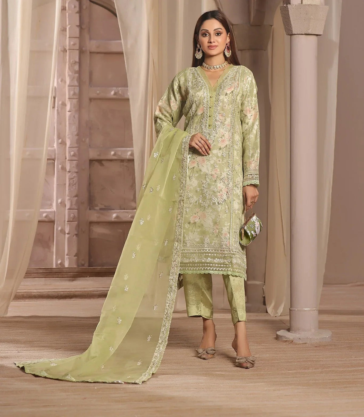 Dressline 3 Piece Emb Organza Suit 149K