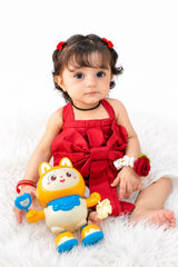 Urban Cut Cotton 2-Piece Bow Outfit-K0015