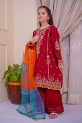 Nain Sukh By Shanzey Stitched 3 Piece Formals Suit-SHK-4701