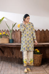 Crape De Luxe by Panache Apparel Stitched Vol-02 Collection-Lemon