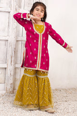 Modest Stitched 3 Piece Rawsilk Suit-Mushq