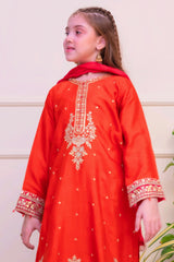 Shanzey Stitched 3 Piece Luxe Raw Silk Edit Formals Collection'2025-SHK-4805-Rust