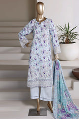 Amyrah By Sada Bahar Stitched 3 Piece Festive Emb Lawn Vol-02 Suit-EMB-4847 SKY