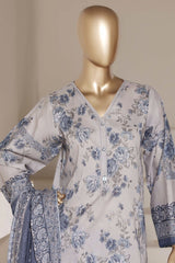 Sada Bahar Stitched 3 Piece Printed Lawn Vol-02 Suit-PR-4876-GREY