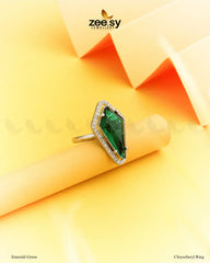Chrysoberyl Ring Emerald Green - Zeesy Jewellery