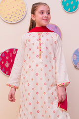 Shanzey Girls Stitched 3 Piece Printed Cambric Pret Suit-SHK-4901