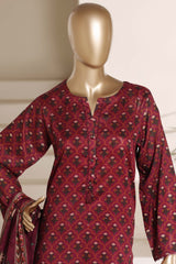 Sada Bahar Stitched 3 Piece Printed Lawn Vol-06 Suit-PR-490-Maroon
