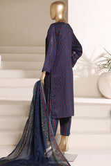 Sada Bahar Stitched 3 Piece Printed Lawn Vol-06 Suit-PR-493-Blue