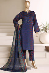 Sada Bahar Stitched 3 Piece Printed Lawn Vol-06 Suit-PR-493-Blue