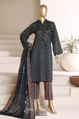 Sada Bahar Stitched 3 Piece Printed Lawn Vol-06 Suit-PR-496-Sea Green