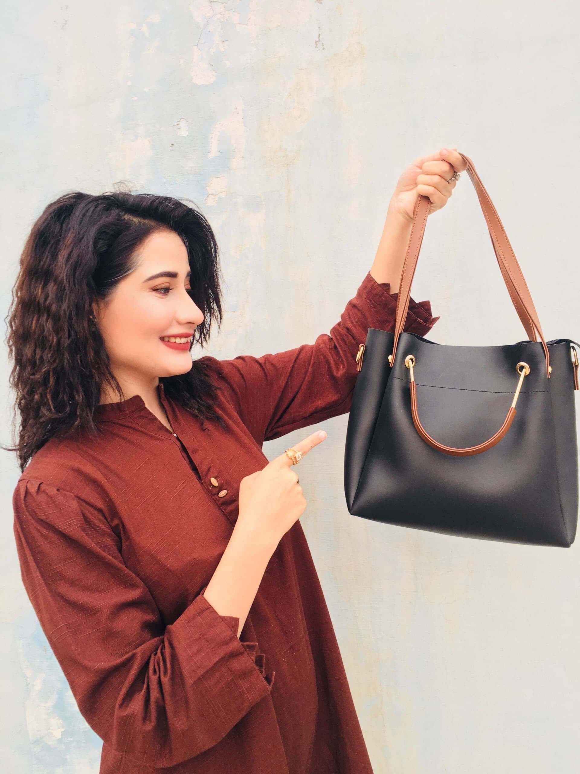 GEORGIA SUEDE BLACK - Bag X