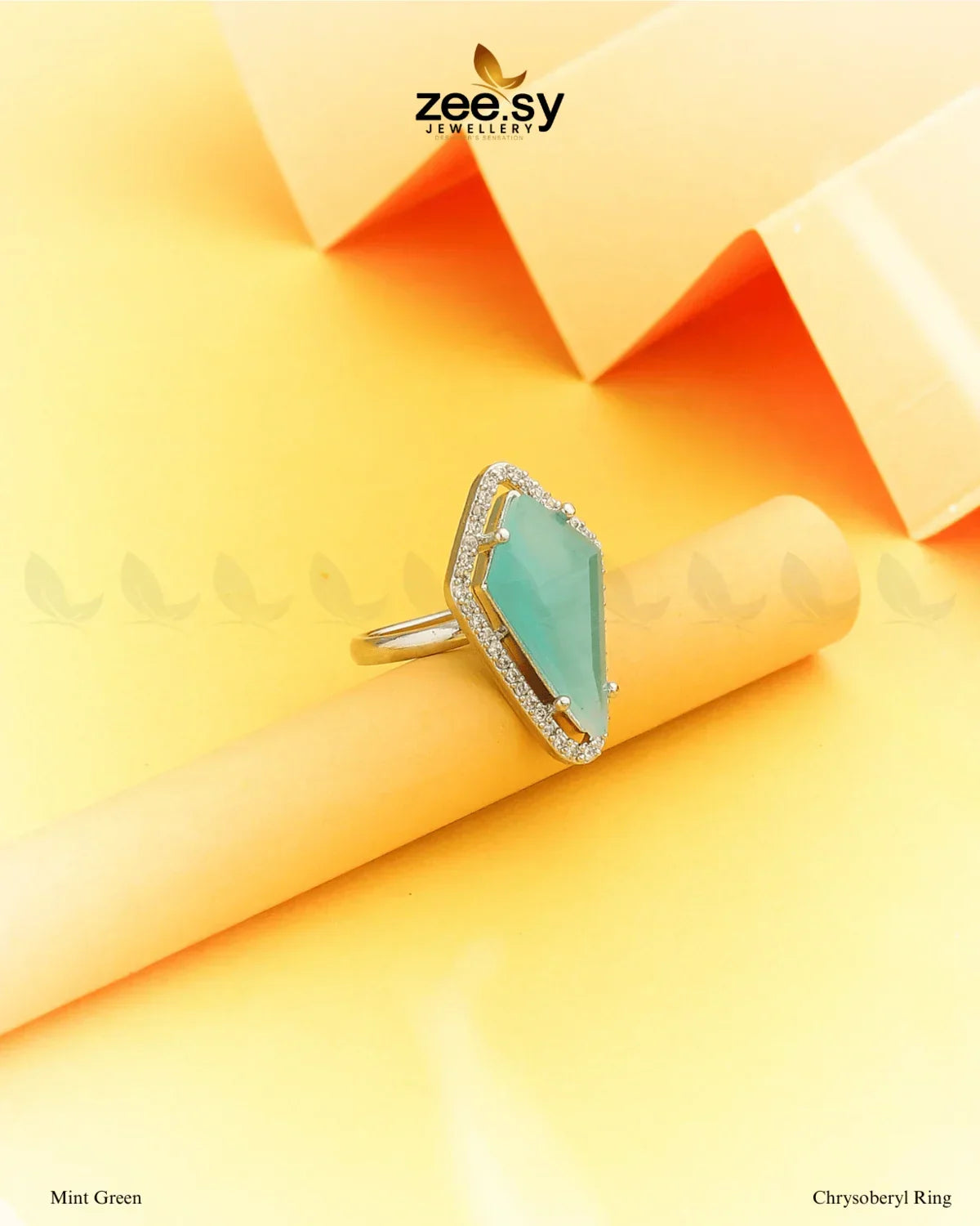 Chrysoberyl Ring Mint Green - Zeesy Jewellery