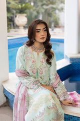 Dil Kash By Gulmina Unstitched 3 Piece Summer Lawn Suit-IQRA