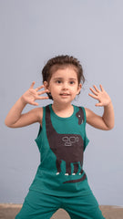 12 AM By Khawar Latif Hanging Dinosaur Kids Tank Top with Shorts
