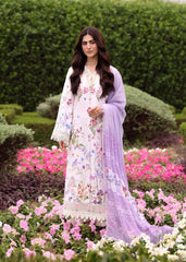 Sardinia Unstitched 3 Piece Emb Lawn Eid Suit-Lavender Clouds