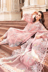 Voyage A Luxe by Maria B Unstitched 3 Piece Luxury Eid Lawn Suit-MVL-04-A
