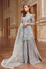 Voyage A Luxe by Maria B Unstitched 3 Piece Luxury Eid Lawn Suit-MVL-04-B